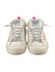 Golden Goose Leather Printed Sneakers