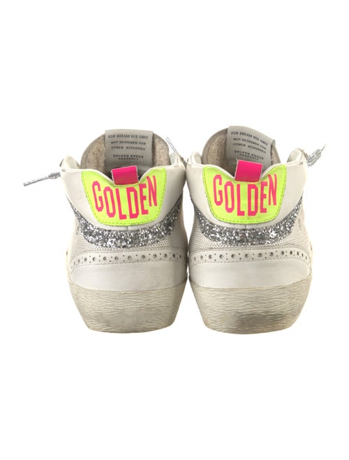Golden Goose Leather Printed Sneakers