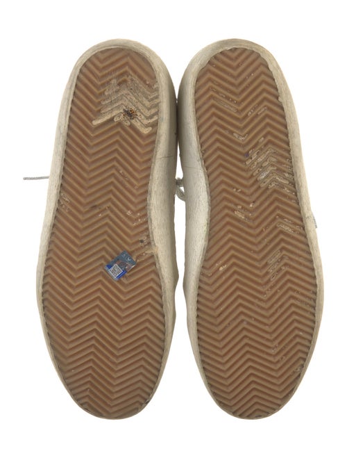 Golden Goose Leather Printed Sneakers