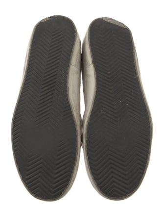 Golden Goose Leather Glitter Accents Sneakers