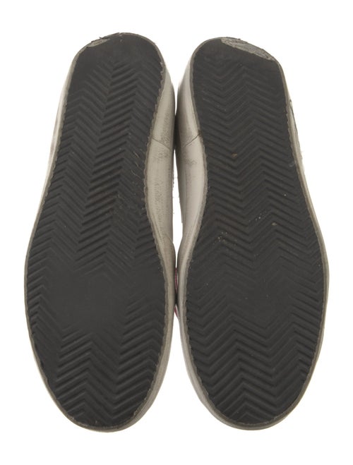 Golden Goose Leather Glitter Accents Sneakers