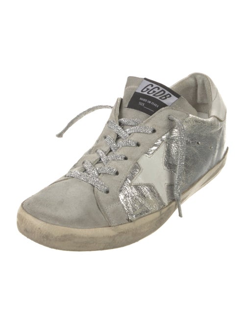 Golden Goose Leather Distressed Accents Sneakers