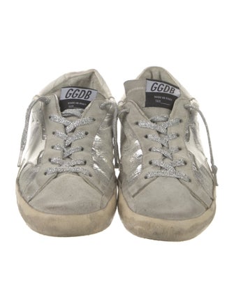 Golden Goose Leather Distressed Accents Sneakers