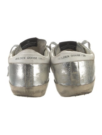 Golden Goose Leather Distressed Accents Sneakers