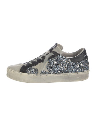 Golden Goose Glitter Printed Sneakers