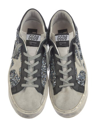 Golden Goose Glitter Printed Sneakers
