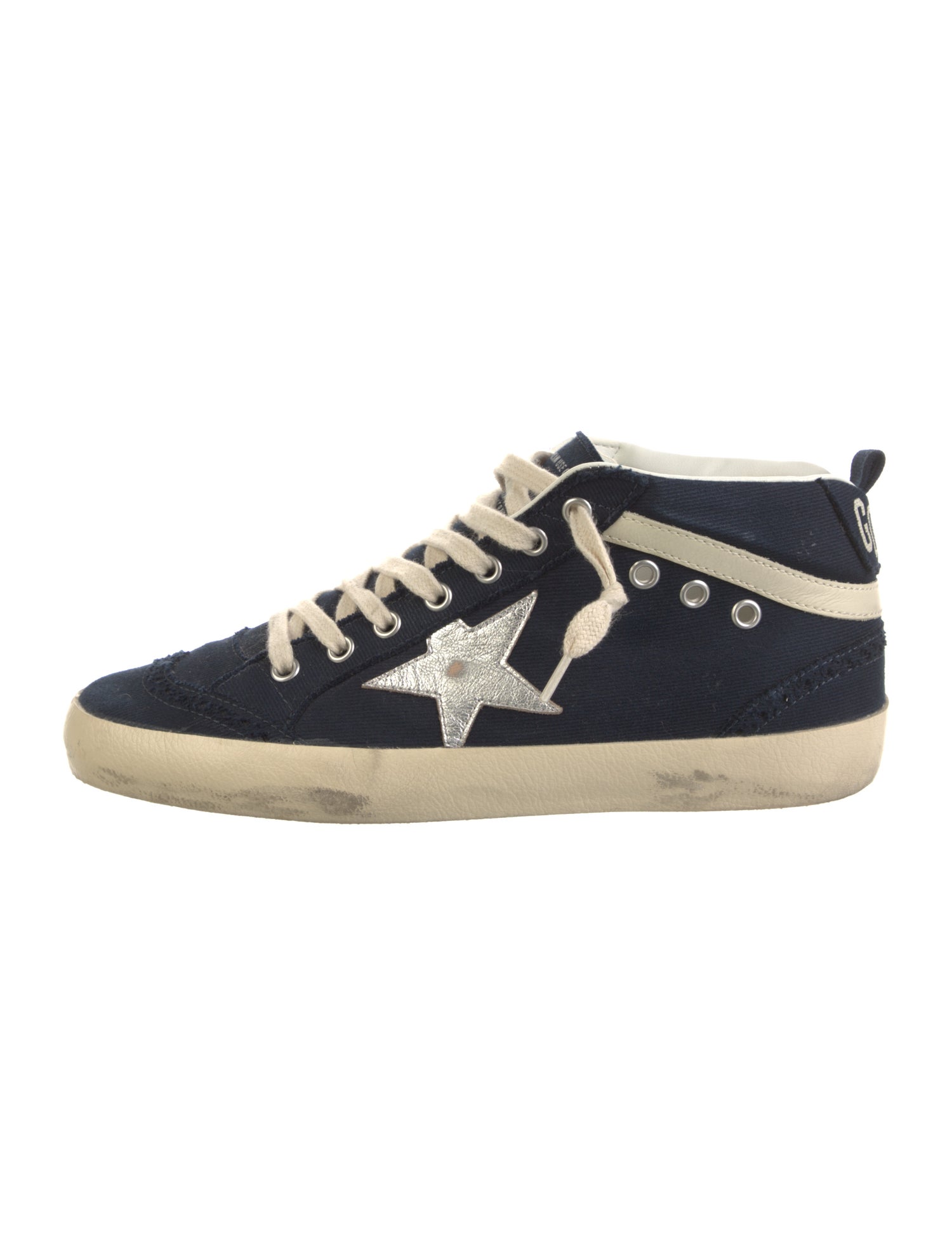 Golden Goose Canvas Distressed Accents Sneakers