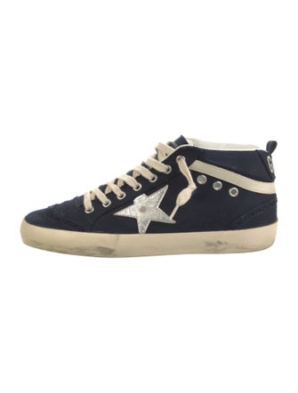 Golden Goose Canvas Distressed Accents Sneakers