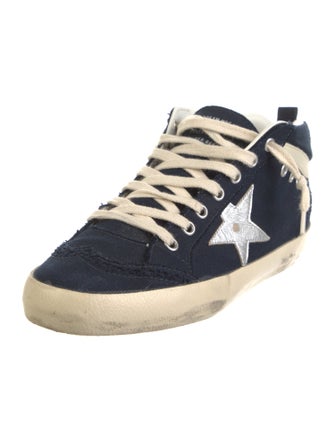 Golden Goose Canvas Distressed Accents Sneakers