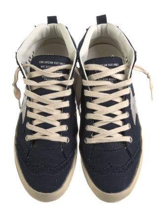 Golden Goose Canvas Distressed Accents Sneakers