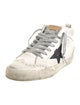Golden Goose Leather Printed Sneakers