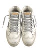 Golden Goose Leather Printed Sneakers