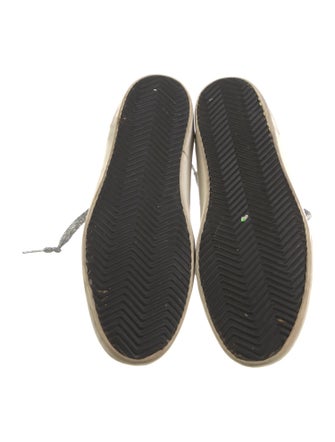 Golden Goose Leather Printed Sneakers