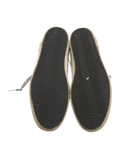 Golden Goose Leather Printed Sneakers