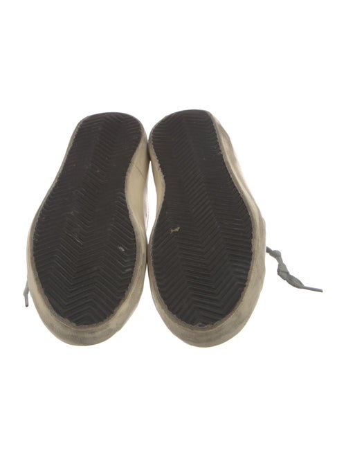 Golden Goose Leather Graphic Print Sneakers