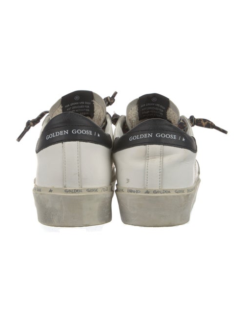 Golden Goose Leather Graphic Print Sneakers