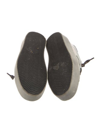 Golden Goose Leather Graphic Print Sneakers