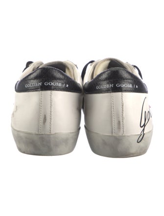 Golden Goose Leather Distressed Accents Sneakers