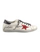 Golden Goose Leather Distressed Accents Sneakers