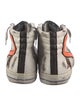 Golden Goose Leather Colorblock Pattern Sneakers