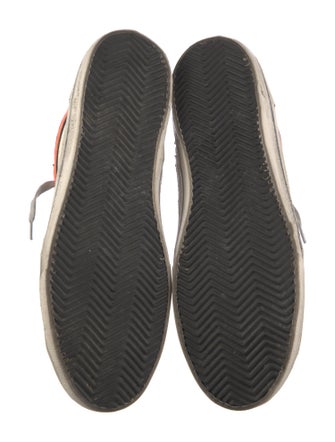 Golden Goose Leather Colorblock Pattern Sneakers