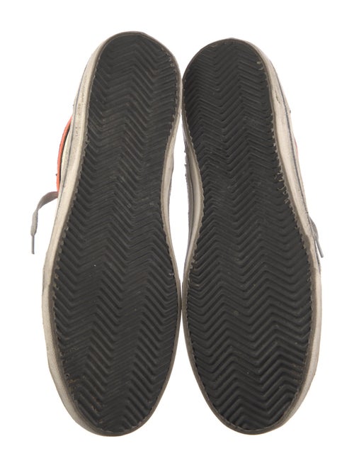 Golden Goose Leather Colorblock Pattern Sneakers