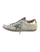 Golden Goose Leather Graphic Print Sneakers