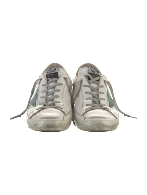 Golden Goose Leather Graphic Print Sneakers