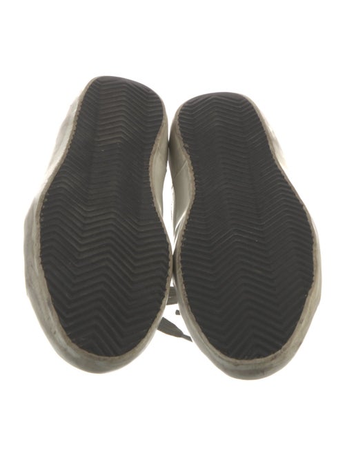 Golden Goose Leather Graphic Print Sneakers