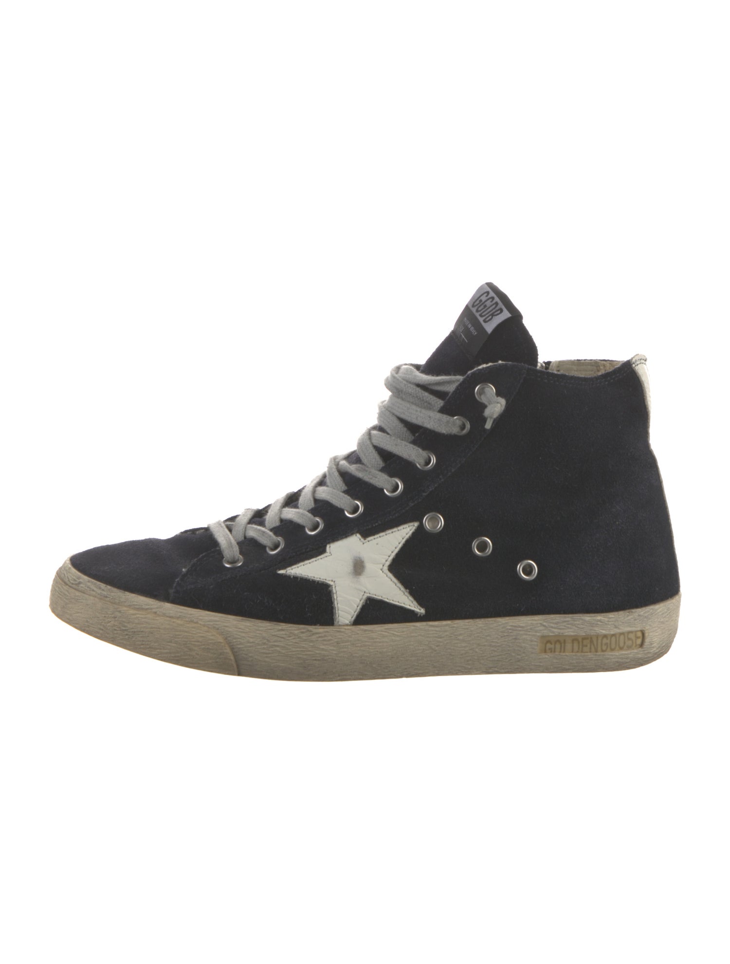 Golden Goose Suede Distressed Accents Sneakers