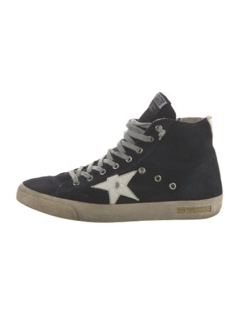 Golden Goose Suede Distressed Accents Sneakers