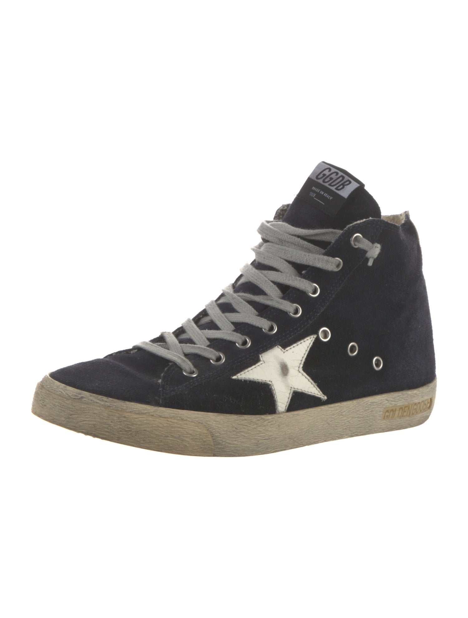 Golden Goose Suede Distressed Accents Sneakers