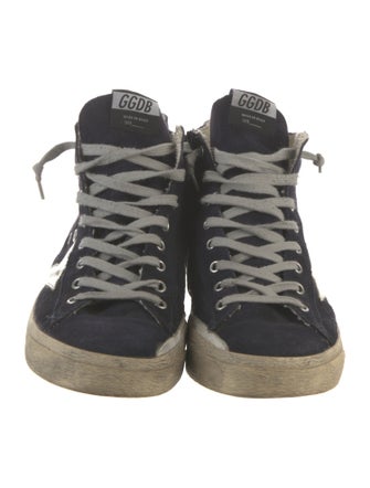 Golden Goose Suede Distressed Accents Sneakers