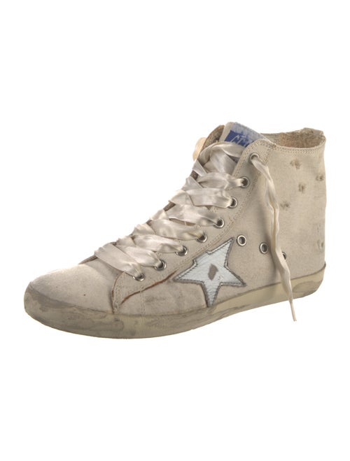 Golden Goose Canvas Graphic Print Sneakers