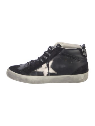 Golden Goose Leather Distressed Accents Sneakers