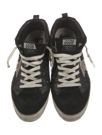 Golden Goose Glitter Printed Sneakers