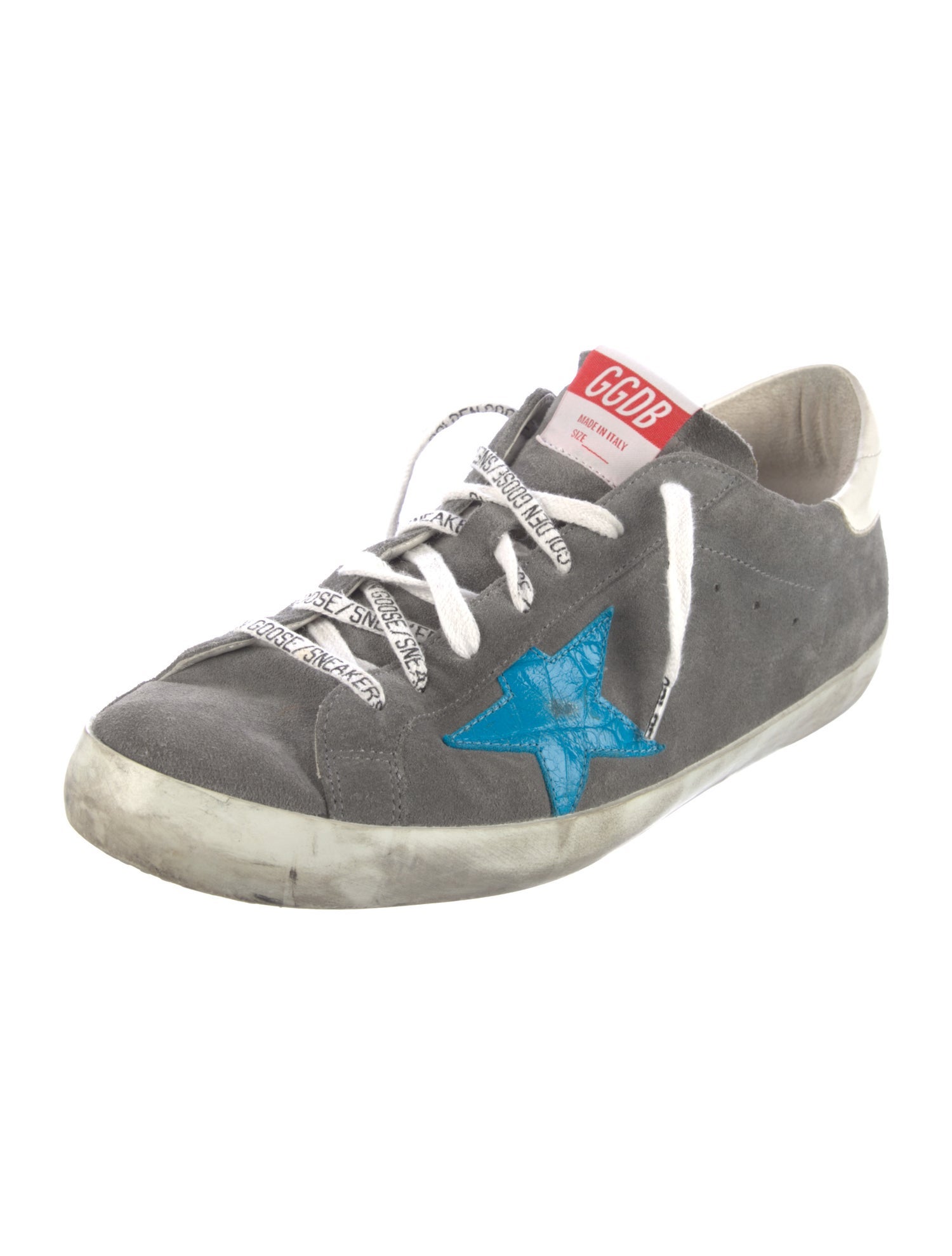 Golden Goose Suede Distressed Accents Sneakers