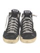 Golden Goose Suede Colorblock Pattern Sneakers