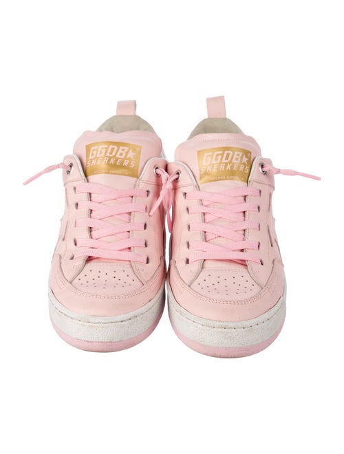 Golden Goose Leather Colorblock Pattern Sneakers