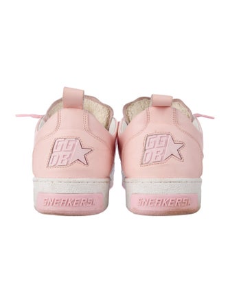 Golden Goose Leather Colorblock Pattern Sneakers