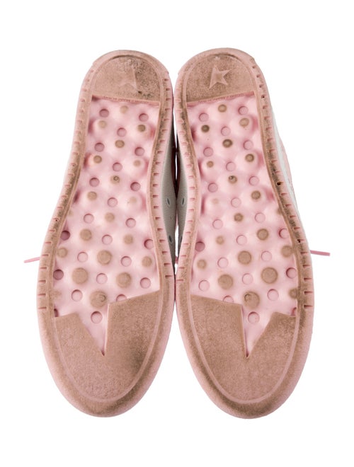 Golden Goose Leather Colorblock Pattern Sneakers