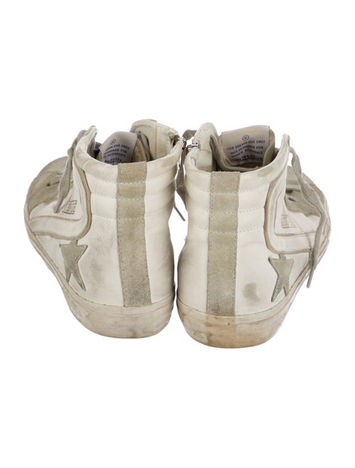 Golden Goose Leather Graphic Print Sneakers