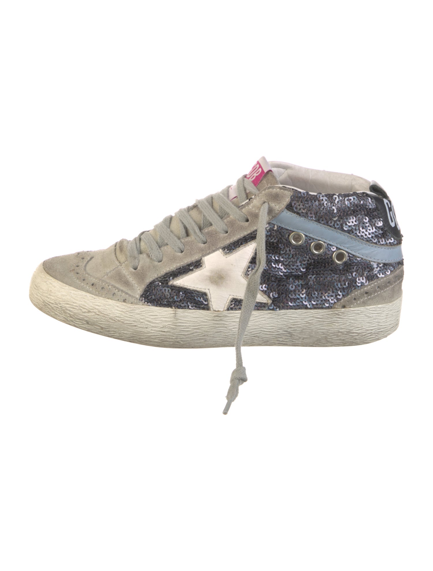Golden Goose Glitter Printed Sneakers