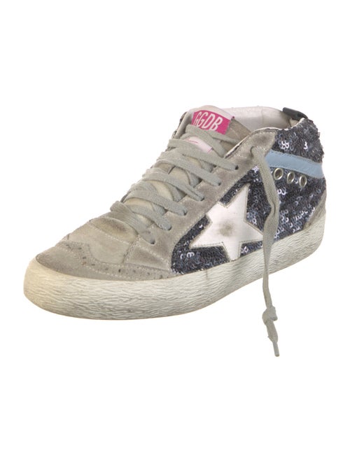Golden Goose Glitter Printed Sneakers