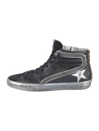 Golden Goose Leather Distressed Accents Sneakers