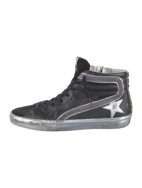 Golden Goose Leather Distressed Accents Sneakers
