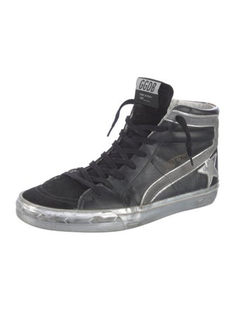 Golden Goose Leather Distressed Accents Sneakers