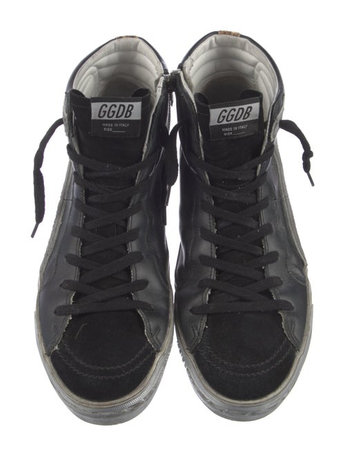 Golden Goose Leather Distressed Accents Sneakers