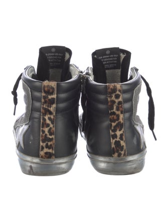 Golden Goose Leather Distressed Accents Sneakers