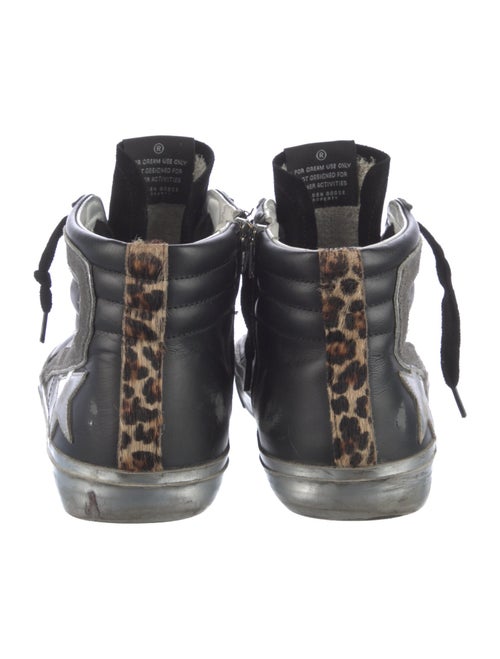 Golden Goose Leather Distressed Accents Sneakers
